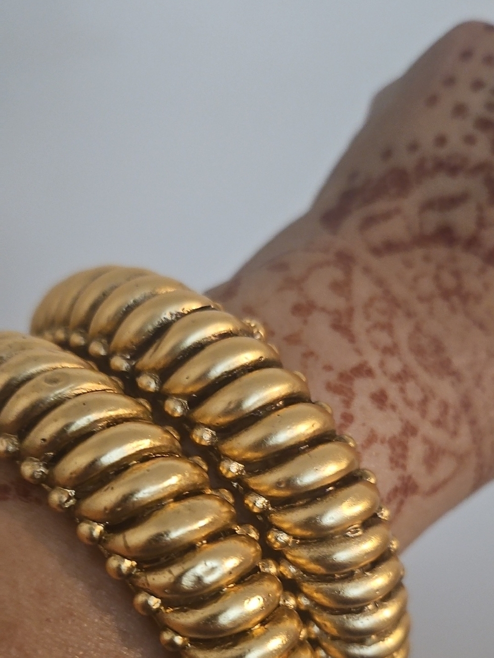 Gold-Tone Traditional Bangle Bracelet Set - Women Jewelry